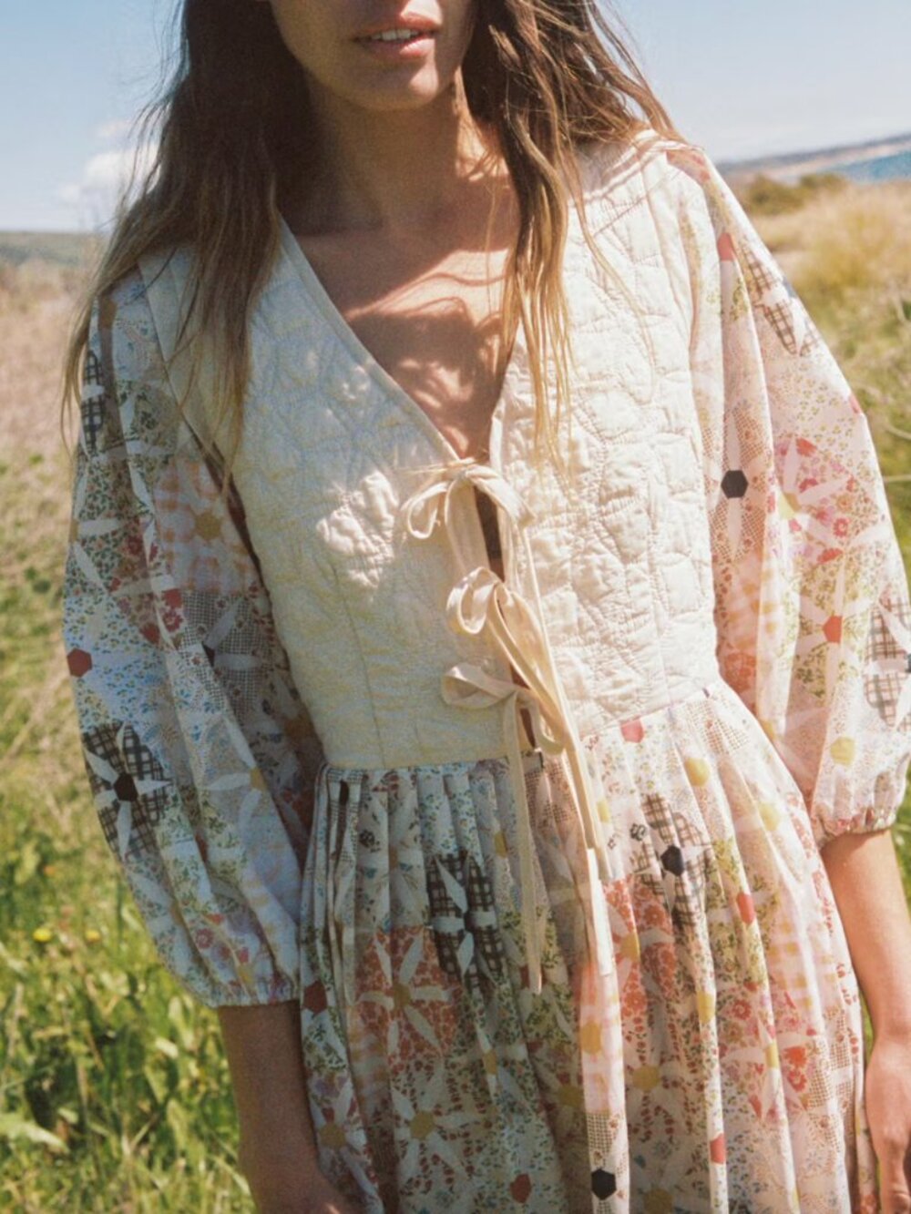 Christy Dawn Teresita Daisy Patchwork Dress - Picture 4 of 10
